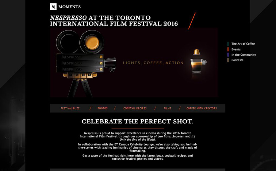 Nespresso TIFF